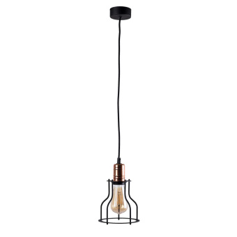 Подвесная люстра Nowodvorski Серия Workshop B (Воркшоп B) Цвет Black/Copper (Черный/Медь) арт. 6336