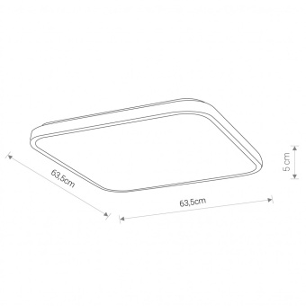 Потолочный cветильник Nowodvorski Agnes Square Led 8136